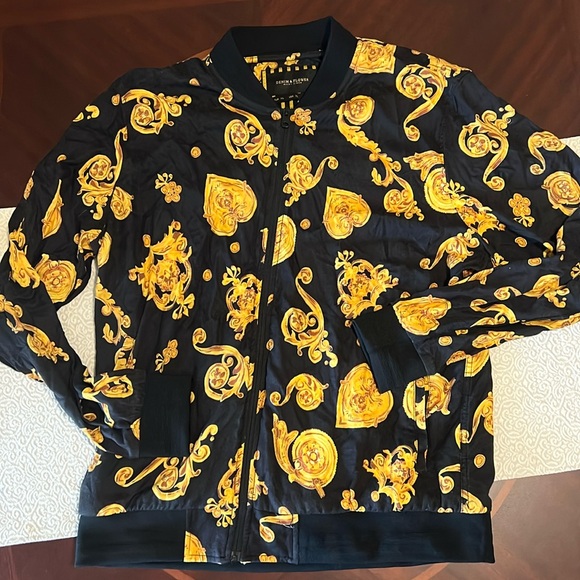 Denim & Flower Other - Denim & Flower Maximalist Baroque Print Men’s Versace-inspired Bold Jacket